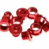 BLB Brick Lane Bikes Single Kettenblattschrauben Stahl - 5mm - Rot -Magasin De Vélo 0029522 blb single chainring bolts red