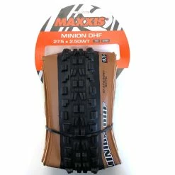 MAXXIS Pneu Pliable Minion DHF WT Skinwall 27.5x2.50 Pouces - DualCompound TR EXO -Magasin De Vélo 1720