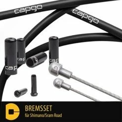 CAPGO Jeu De Câbles De Frein OL Shimano/Sram Road - Noir