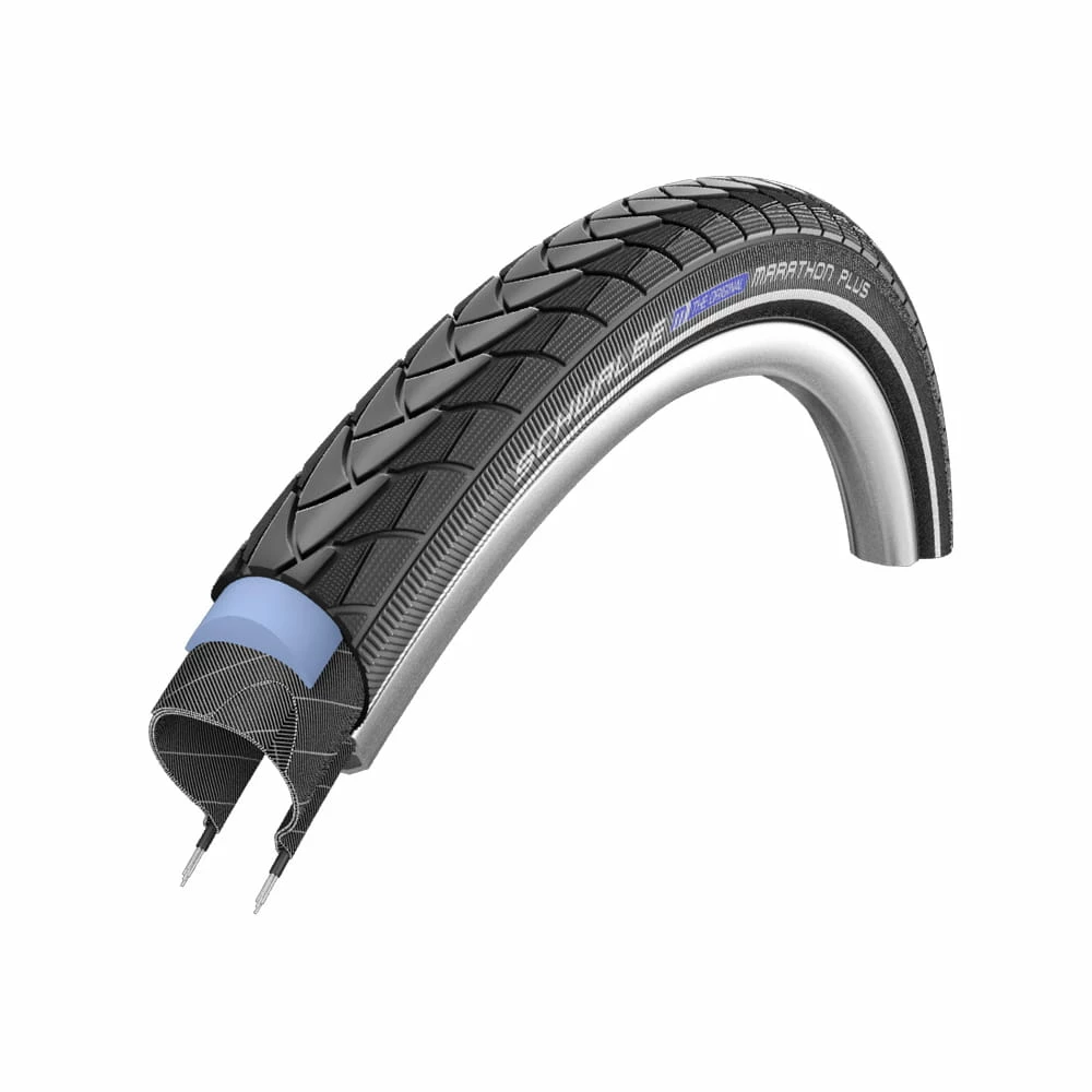 Schwalbe Pneu Marathon Plus - 26x1.50 Inch - SmartGuard - Bandes Réfléchissantes - Noir 3 Schwalbe Pneu Marathon Plus - 26x1.50 Inch - SmartGuard - Bandes Réfléchissantes - Noir