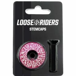 LOOSE RIDERS Stem Cap Circle - Rose -Magasin De Vélo 8557 2b