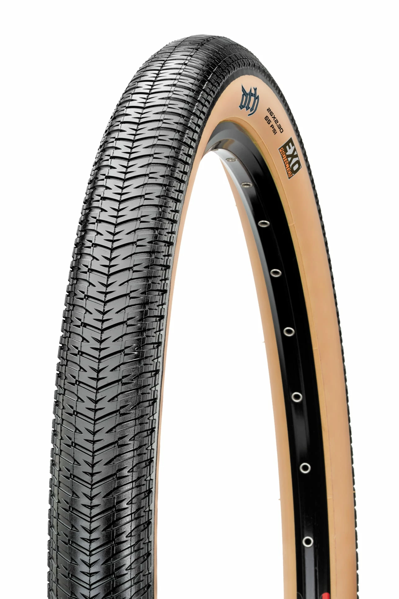 MAXXIS Pneu Pliable DTH - 26x2.15 Pouces - Tanwall - MaxxPro EXO 3 MAXXIS Pneu Pliable DTH - 26x2.15 Pouces - Tanwall - MaxxPro EXO