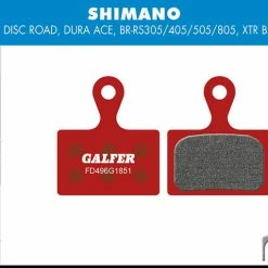 GALFER Patins De Frein Advanced Pour Shimano Ultegra - Rouge
