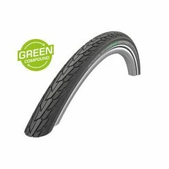 Schwalbe Pneu Road Cruiser - 28x1.40 Inch - K-Guard - GC - Bandes Réfléchissantes - Noir