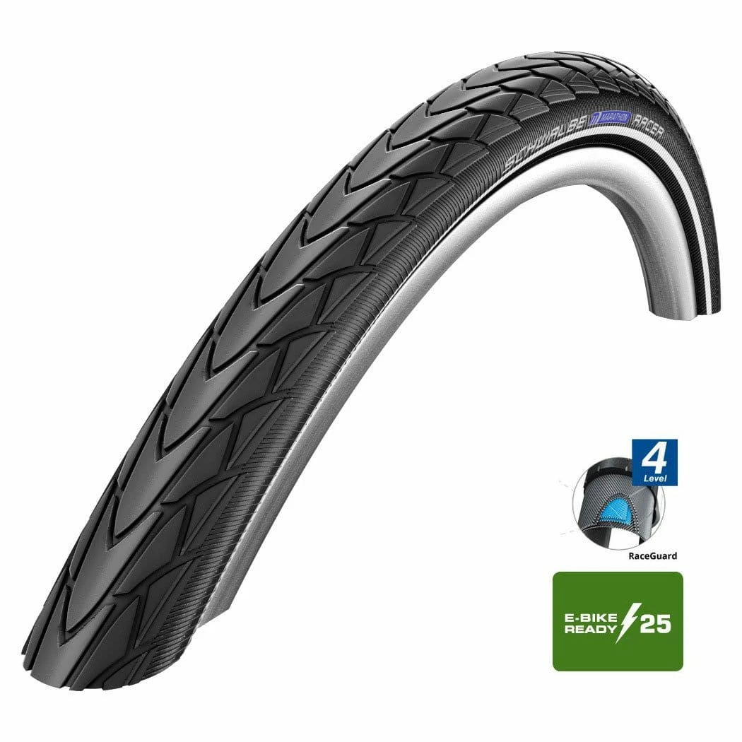 Schwalbe Pneu Marathon Racer - 28x1.50 Inch - RaceGuard - Bandes Réfléchissantes - Noir 3 Schwalbe Pneu Marathon Racer - 28x1.50 Inch - RaceGuard - Bandes Réfléchissantes - Noir
