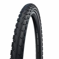Schwalbe Pneu Land Cruiser Plus - 28x2.15 Pouces - PunctureGuard - Bandes Réfléchissantes - Noir