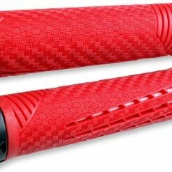ODI Grips Poignées CF Lock-On - Rouge
